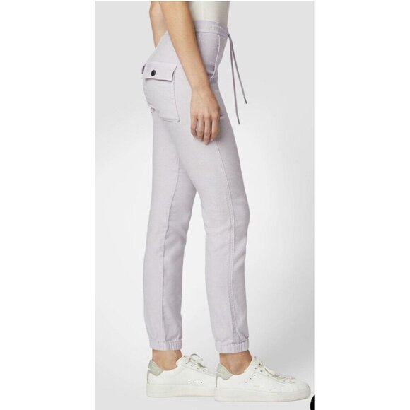 Hudson Los Angeles Womens Lilac Pockets Drawstring Pull On Jogger Pants Size 25 - Picture 2 of 12